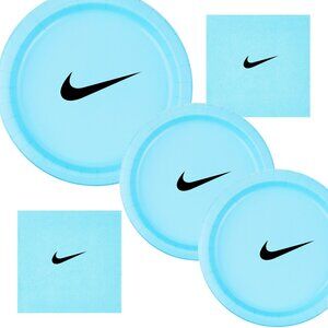 Custom Retro Basketball Party Tableware Set | Blue with Black Design | 45PCS